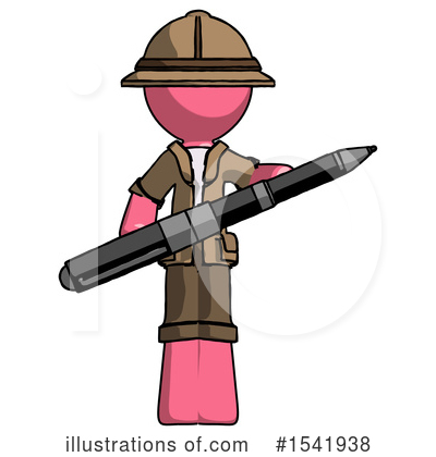 Royalty-Free (RF) Pink Design Mascot Clipart Illustration by Leo Blanchette - Stock Sample #1541938