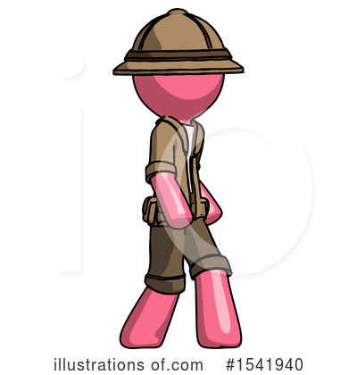 Royalty-Free (RF) Pink Design Mascot Clipart Illustration by Leo Blanchette - Stock Sample #1541940