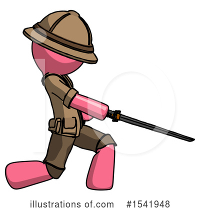 Royalty-Free (RF) Pink Design Mascot Clipart Illustration by Leo Blanchette - Stock Sample #1541948