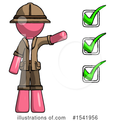 Royalty-Free (RF) Pink Design Mascot Clipart Illustration by Leo Blanchette - Stock Sample #1541956