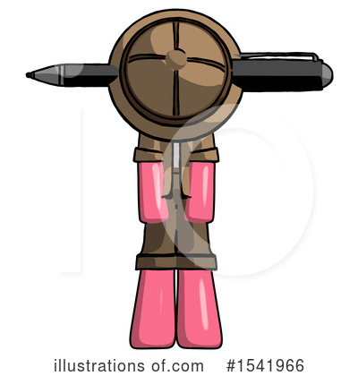 Royalty-Free (RF) Pink Design Mascot Clipart Illustration by Leo Blanchette - Stock Sample #1541966