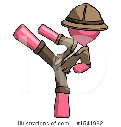 Royalty-Free (RF) Pink Design Mascot Clipart Illustration by Leo Blanchette - Stock Sample #1541982