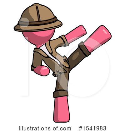 Royalty-Free (RF) Pink Design Mascot Clipart Illustration by Leo Blanchette - Stock Sample #1541983
