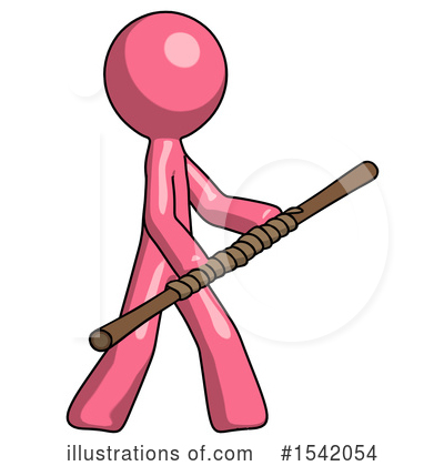 Royalty-Free (RF) Pink Design Mascot Clipart Illustration by Leo Blanchette - Stock Sample #1542054