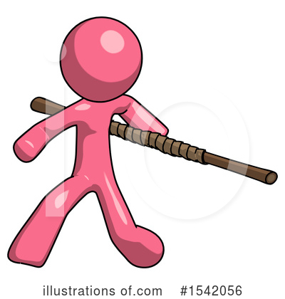 Royalty-Free (RF) Pink Design Mascot Clipart Illustration by Leo Blanchette - Stock Sample #1542056