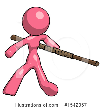 Royalty-Free (RF) Pink Design Mascot Clipart Illustration by Leo Blanchette - Stock Sample #1542057