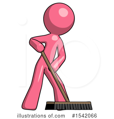 Royalty-Free (RF) Pink Design Mascot Clipart Illustration by Leo Blanchette - Stock Sample #1542066