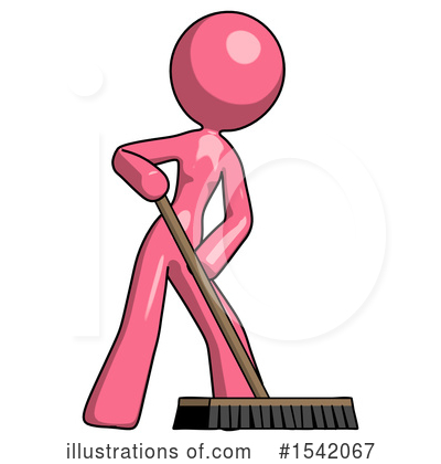 Royalty-Free (RF) Pink Design Mascot Clipart Illustration by Leo Blanchette - Stock Sample #1542067