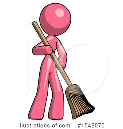 Royalty-Free (RF) Pink Design Mascot Clipart Illustration by Leo Blanchette - Stock Sample #1542075
