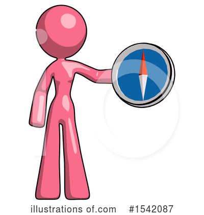Royalty-Free (RF) Pink Design Mascot Clipart Illustration by Leo Blanchette - Stock Sample #1542087