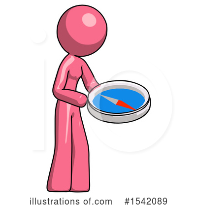 Royalty-Free (RF) Pink Design Mascot Clipart Illustration by Leo Blanchette - Stock Sample #1542089
