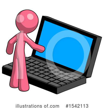 Royalty-Free (RF) Pink Design Mascot Clipart Illustration by Leo Blanchette - Stock Sample #1542113