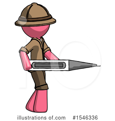 Royalty-Free (RF) Pink Design Mascot Clipart Illustration by Leo Blanchette - Stock Sample #1546336