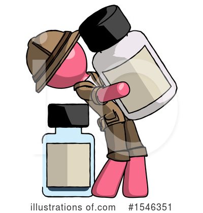 Royalty-Free (RF) Pink Design Mascot Clipart Illustration by Leo Blanchette - Stock Sample #1546351