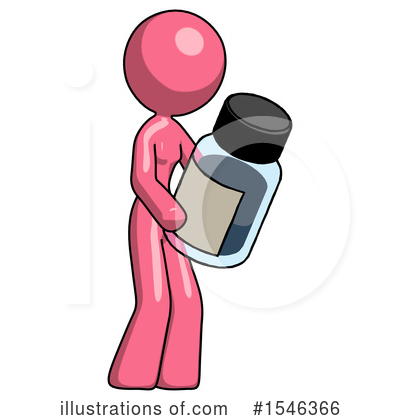 Royalty-Free (RF) Pink Design Mascot Clipart Illustration by Leo Blanchette - Stock Sample #1546366