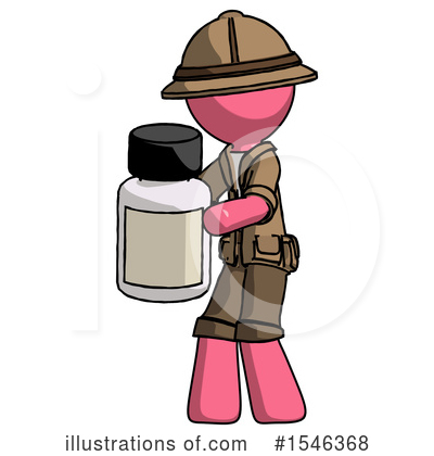 Royalty-Free (RF) Pink Design Mascot Clipart Illustration by Leo Blanchette - Stock Sample #1546368