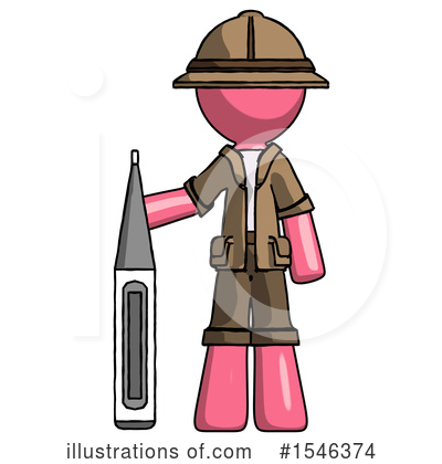 Royalty-Free (RF) Pink Design Mascot Clipart Illustration by Leo Blanchette - Stock Sample #1546374
