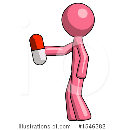 Royalty-Free (RF) Pink Design Mascot Clipart Illustration by Leo Blanchette - Stock Sample #1546382