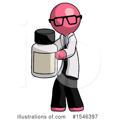Royalty-Free (RF) Pink Design Mascot Clipart Illustration by Leo Blanchette - Stock Sample #1546397