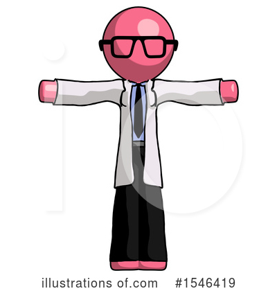Royalty-Free (RF) Pink Design Mascot Clipart Illustration by Leo Blanchette - Stock Sample #1546419