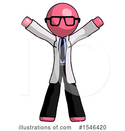 Royalty-Free (RF) Pink Design Mascot Clipart Illustration by Leo Blanchette - Stock Sample #1546420