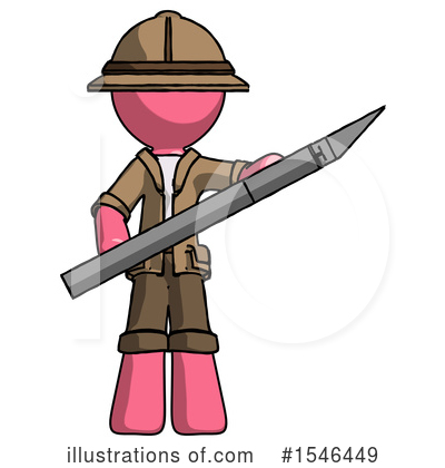 Royalty-Free (RF) Pink Design Mascot Clipart Illustration by Leo Blanchette - Stock Sample #1546449