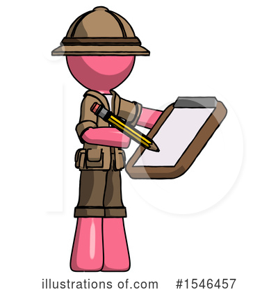 Royalty-Free (RF) Pink Design Mascot Clipart Illustration by Leo Blanchette - Stock Sample #1546457