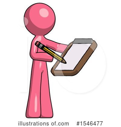 Royalty-Free (RF) Pink Design Mascot Clipart Illustration by Leo Blanchette - Stock Sample #1546477