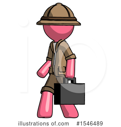 Royalty-Free (RF) Pink Design Mascot Clipart Illustration by Leo Blanchette - Stock Sample #1546489