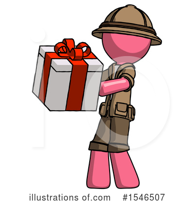 Royalty-Free (RF) Pink Design Mascot Clipart Illustration by Leo Blanchette - Stock Sample #1546507