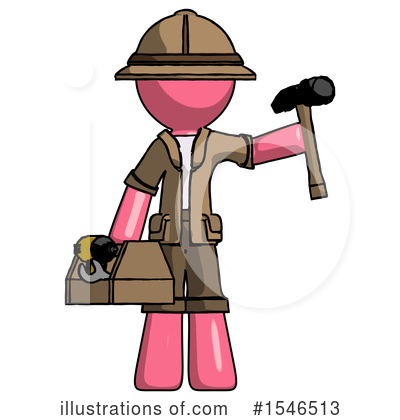 Royalty-Free (RF) Pink Design Mascot Clipart Illustration by Leo Blanchette - Stock Sample #1546513