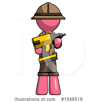 Royalty-Free (RF) Pink Design Mascot Clipart Illustration by Leo Blanchette - Stock Sample #1546519
