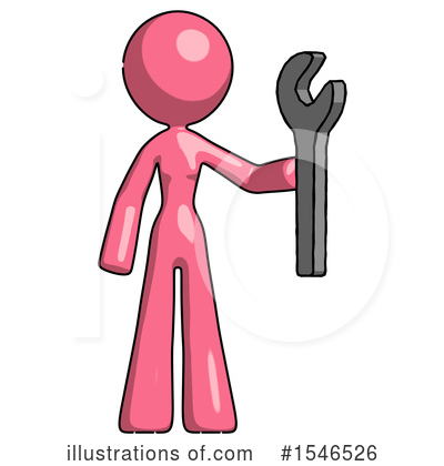 Royalty-Free (RF) Pink Design Mascot Clipart Illustration by Leo Blanchette - Stock Sample #1546526