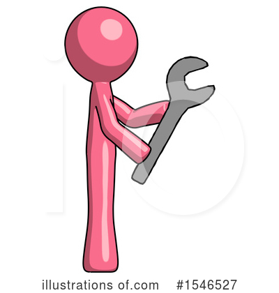 Royalty-Free (RF) Pink Design Mascot Clipart Illustration by Leo Blanchette - Stock Sample #1546527