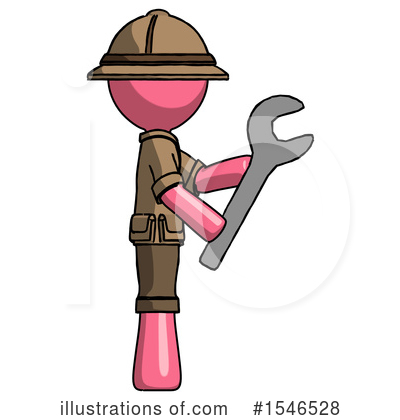 Royalty-Free (RF) Pink Design Mascot Clipart Illustration by Leo Blanchette - Stock Sample #1546528
