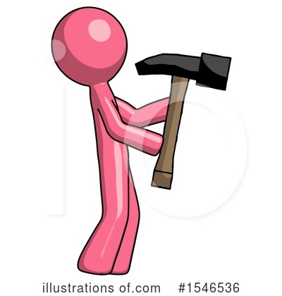 Royalty-Free (RF) Pink Design Mascot Clipart Illustration by Leo Blanchette - Stock Sample #1546536
