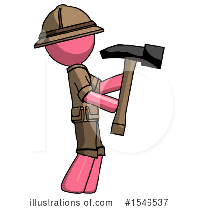 Royalty-Free (RF) Pink Design Mascot Clipart Illustration by Leo Blanchette - Stock Sample #1546537