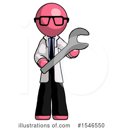 Royalty-Free (RF) Pink Design Mascot Clipart Illustration by Leo Blanchette - Stock Sample #1546550