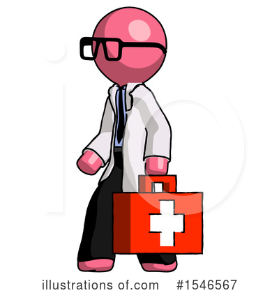 Royalty-Free (RF) Pink Design Mascot Clipart Illustration by Leo Blanchette - Stock Sample #1546567