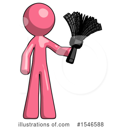 Royalty-Free (RF) Pink Design Mascot Clipart Illustration by Leo Blanchette - Stock Sample #1546588