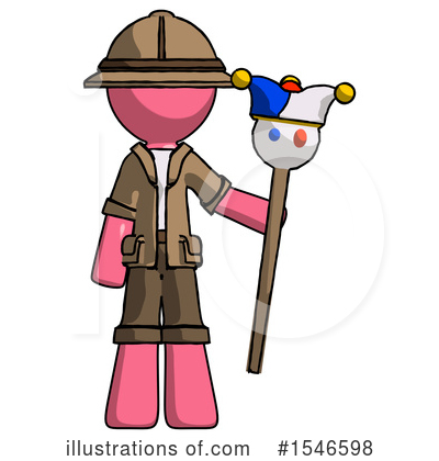 Royalty-Free (RF) Pink Design Mascot Clipart Illustration by Leo Blanchette - Stock Sample #1546598