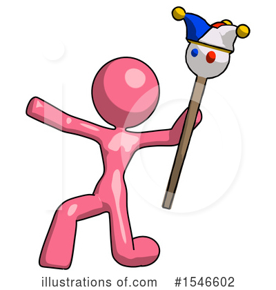 Royalty-Free (RF) Pink Design Mascot Clipart Illustration by Leo Blanchette - Stock Sample #1546602