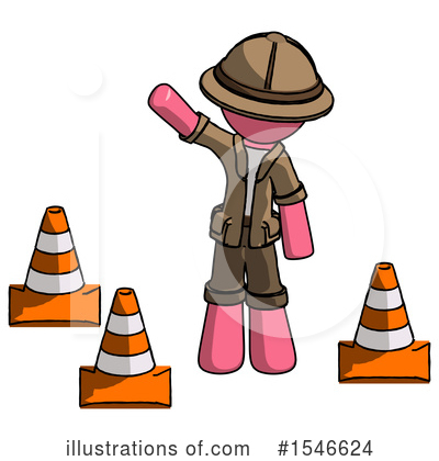 Royalty-Free (RF) Pink Design Mascot Clipart Illustration by Leo Blanchette - Stock Sample #1546624