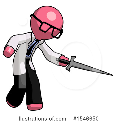 Royalty-Free (RF) Pink Design Mascot Clipart Illustration by Leo Blanchette - Stock Sample #1546650