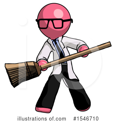 Royalty-Free (RF) Pink Design Mascot Clipart Illustration by Leo Blanchette - Stock Sample #1546710