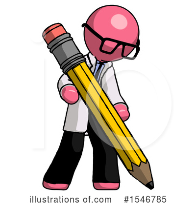 Royalty-Free (RF) Pink Design Mascot Clipart Illustration by Leo Blanchette - Stock Sample #1546785