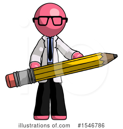 Royalty-Free (RF) Pink Design Mascot Clipart Illustration by Leo Blanchette - Stock Sample #1546786