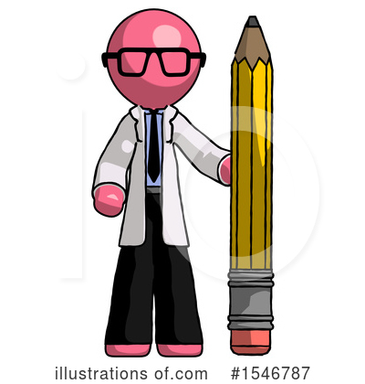 Royalty-Free (RF) Pink Design Mascot Clipart Illustration by Leo Blanchette - Stock Sample #1546787