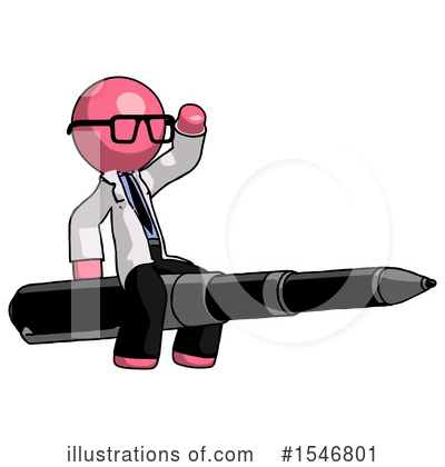 Royalty-Free (RF) Pink Design Mascot Clipart Illustration by Leo Blanchette - Stock Sample #1546801