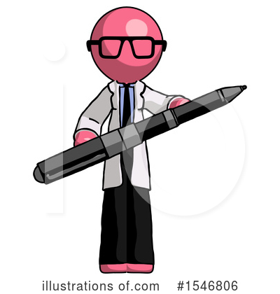 Royalty-Free (RF) Pink Design Mascot Clipart Illustration by Leo Blanchette - Stock Sample #1546806